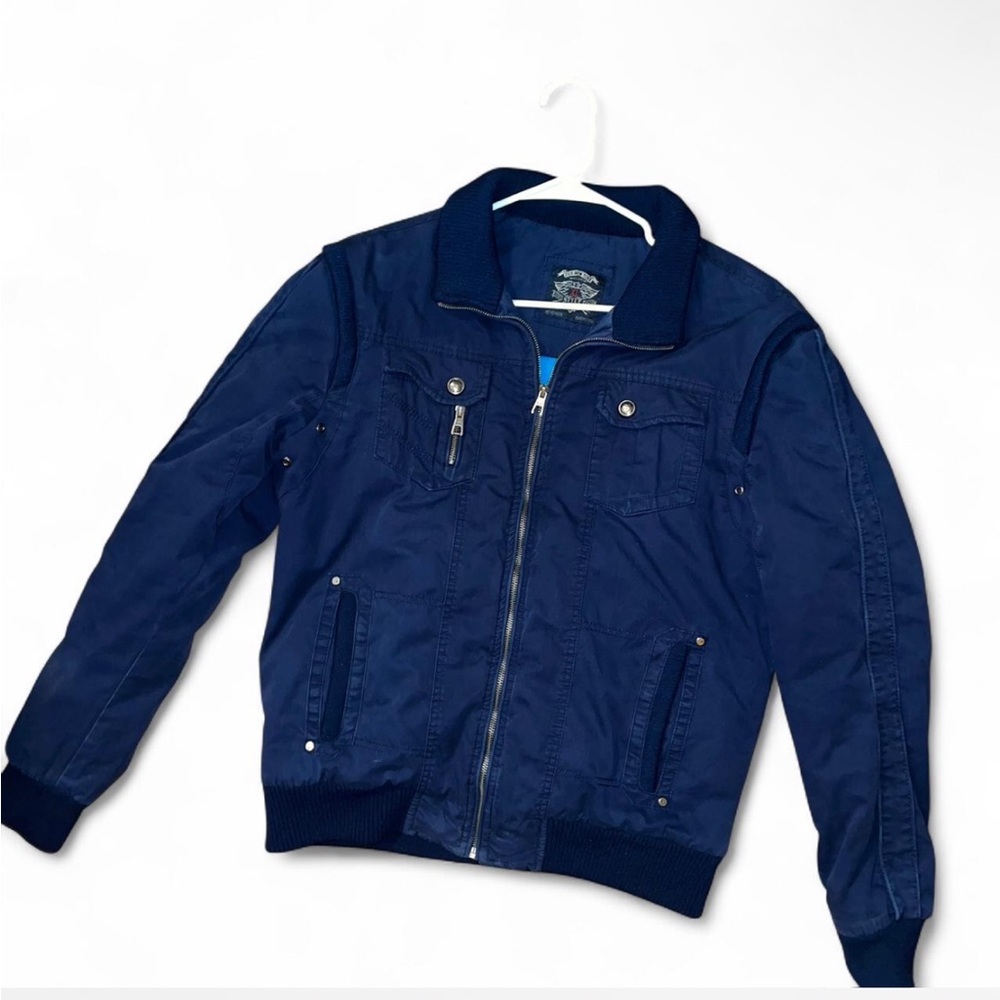 XIOS navy blue men’s bomber